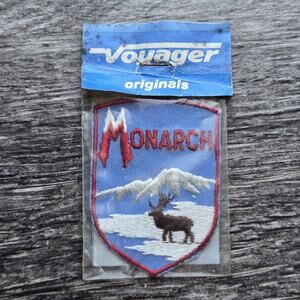 VINTAGE Voyager Monarch Colorado Embroidered Patch Moose NEW in Package Sew On